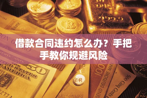 武汉借款合同违约怎么办？手把手教你规避风险