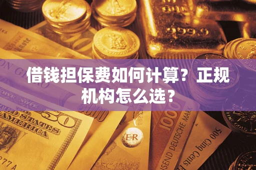 武汉借钱担保费如何计算？正规机构怎么选？