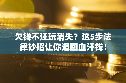 武汉欠钱不还玩消失？这5步法律妙招让你追回血汗钱！