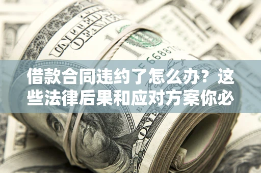 武汉借款合同违约了怎么办？这些法律后果和应对方案你必须知道