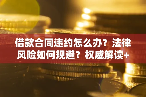 武汉借款合同违约怎么办？法律风险如何规避？权威解读+实用指南