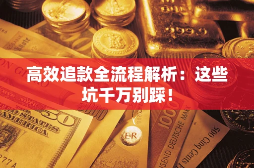 武汉高效追款全流程解析：这些坑千万别踩！