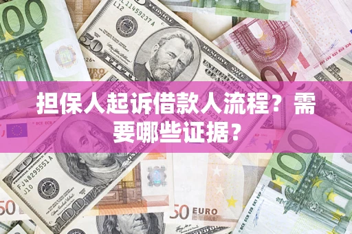 武汉担保人起诉借款人流程？需要哪些证据？