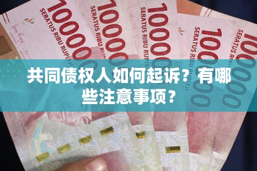 武汉共同债权人如何起诉？有哪些注意事项？